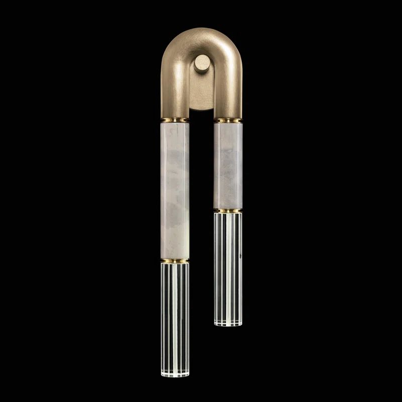 Antonia Gold and Smoke Brass LED Wall Sconce