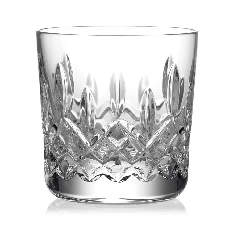 Elegant Classic 9oz Clear Cut Crystal Tumbler for Cold Drinks