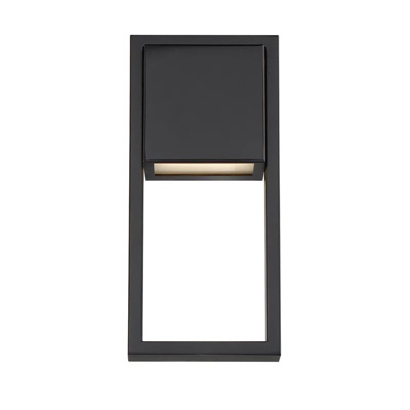 Black Aluminum Dimmable LED Outdoor Wall Sconce