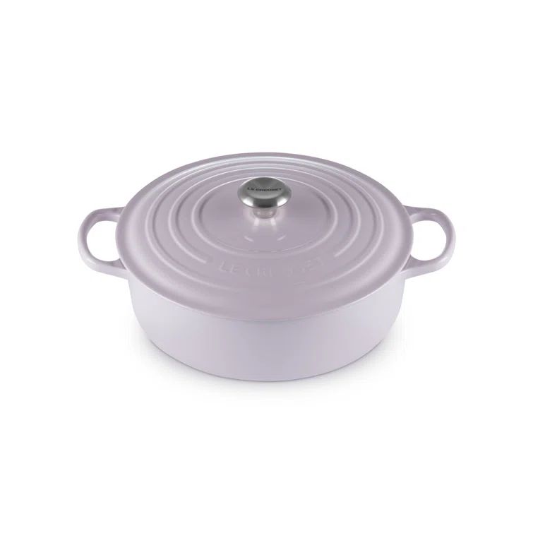 Shallot Enameled Cast Iron 6.75 qt. Round Dutch Oven