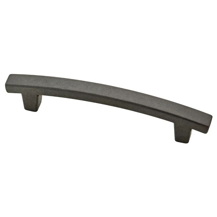 Soft Iron Modern Cabinet Pull with Mounting Hardware