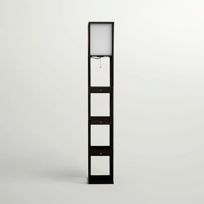 Maxwell Smart Shelf Floor Lamp with LED and Voice Assistant - Black