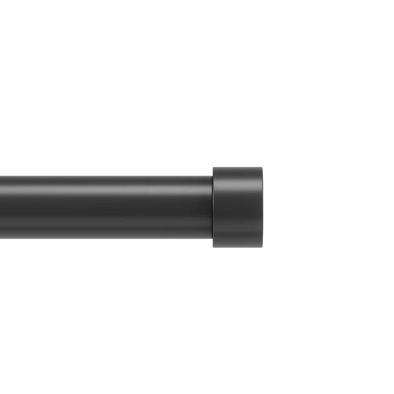Cappa in. Curtain Rod 120 in.-180 in. Black