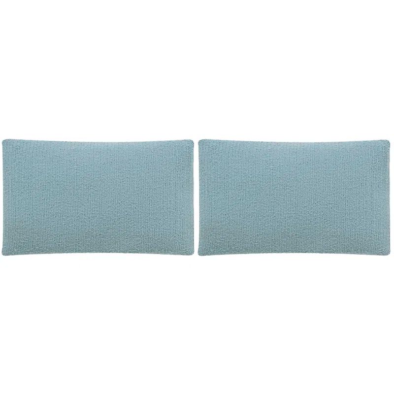 Marine Baby Blue Rectangular Outdoor Throw Pillow Set