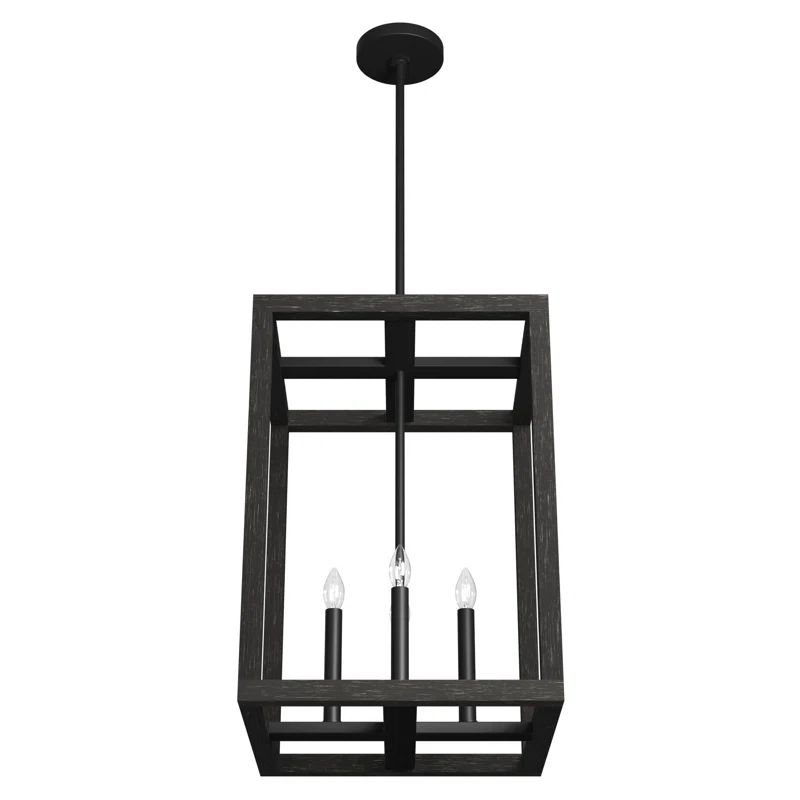 Hunter Squire Manor Matte Black Aluminum LED Pendant Light
