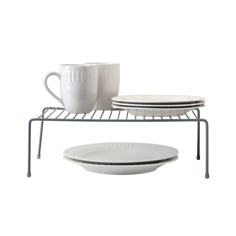 Large Gray Iron Kitchen Shelf Organizer