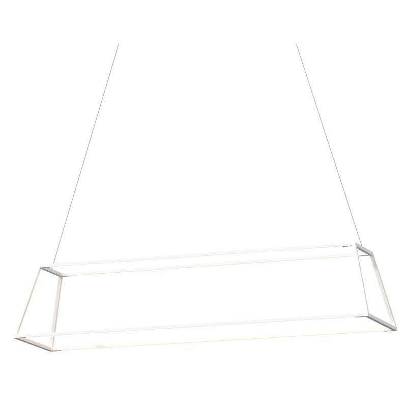 Matte White and Black Aluminum LED Pendant Light
