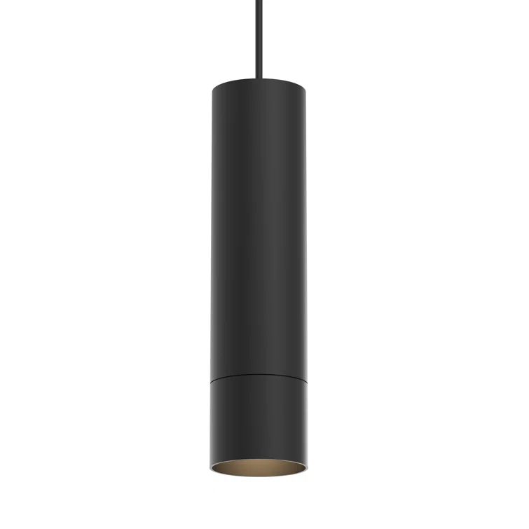 Alc Satin Black LED Pendant with Etched Trim Indoor/Outdoor