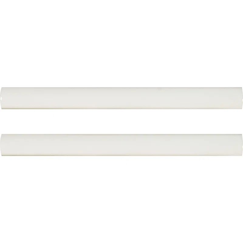 Whisper White Ceramic Quarter Round Tile Trim 6" x 0.625"