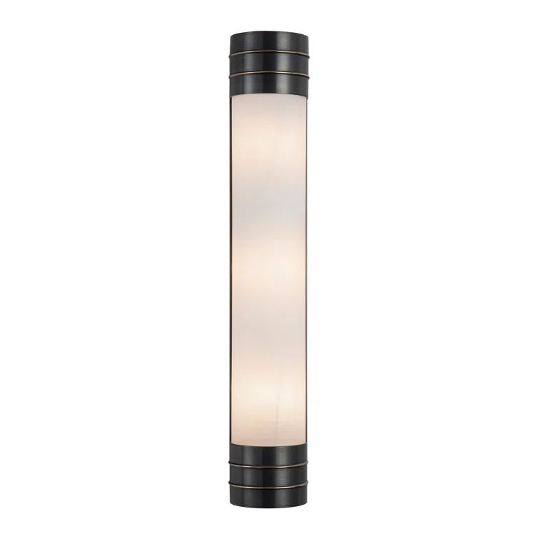 Urban Bronze Matte Opal 24" Dimmable Bath Sconce