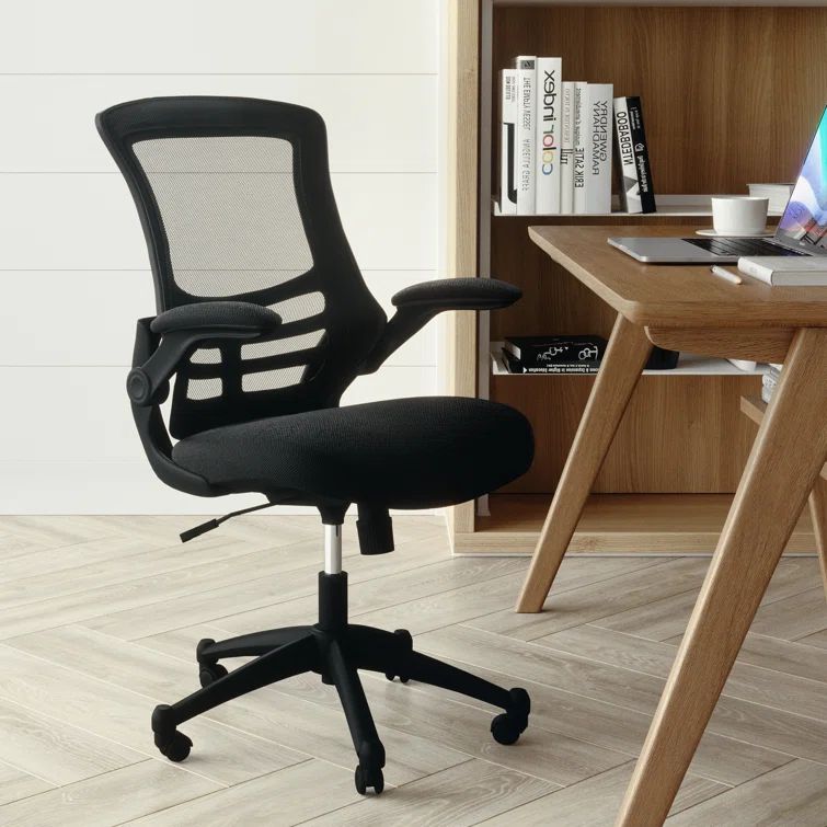 ErgoFlex 360 Black Mesh Adjustable Task Chair with Lumbar Support
