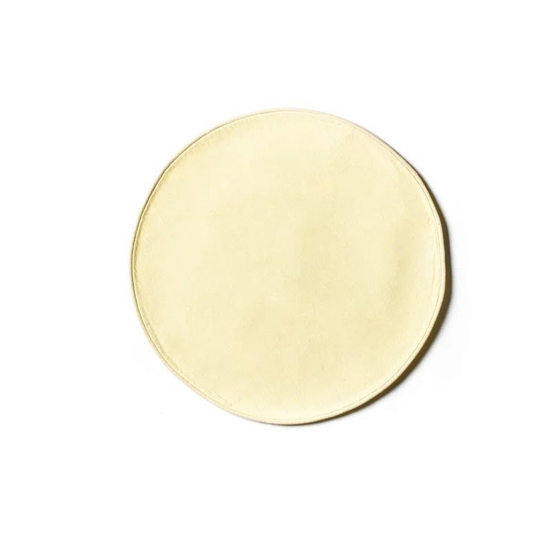 Ecru Cotton Blend Round Placemats Set of Four