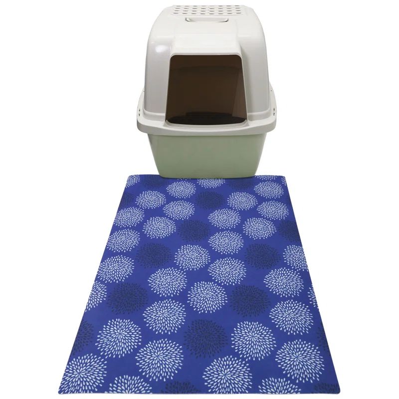 Good Medicine Blue Medium Waterproof Cat Litter Mat