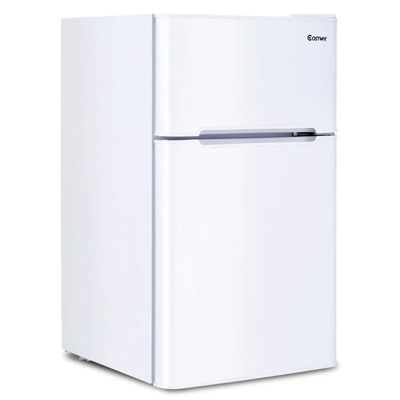 Compact White Energy Star Mini Refrigerator with Freezer