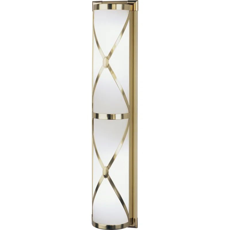 Chase Antique Brass and Bronze 25'' Elegant Wall Sconce