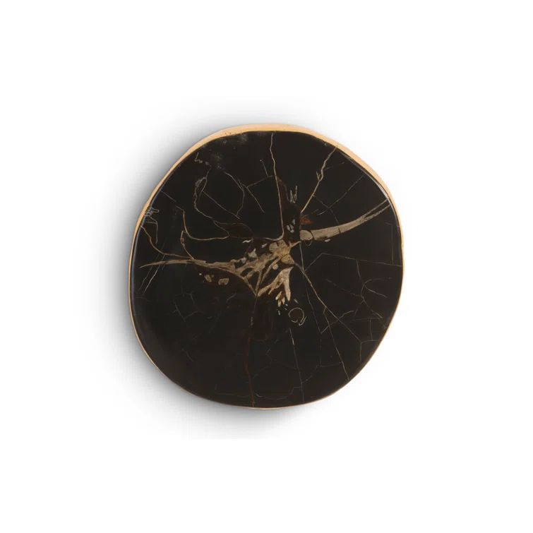 Black and Brown Resin Petrified Wood Wall Décor