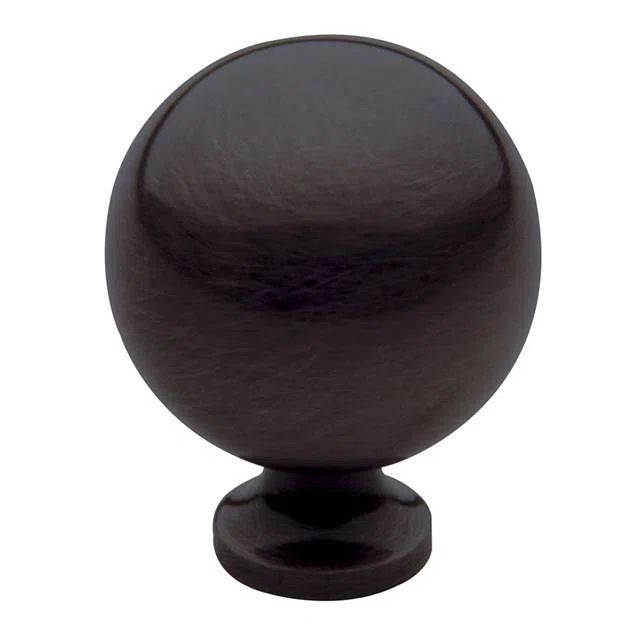 Venetian Bronze Round Cabinet Knob with Mounting Hardware