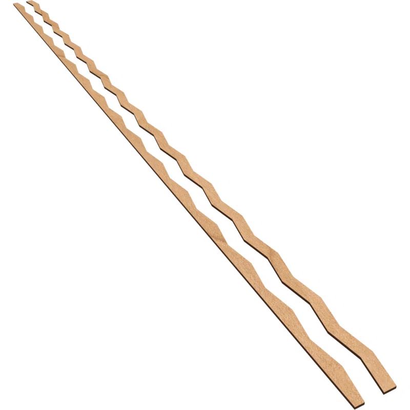 Maple Adjustable Decorative Slat Wall Panel Kit, 94" Height