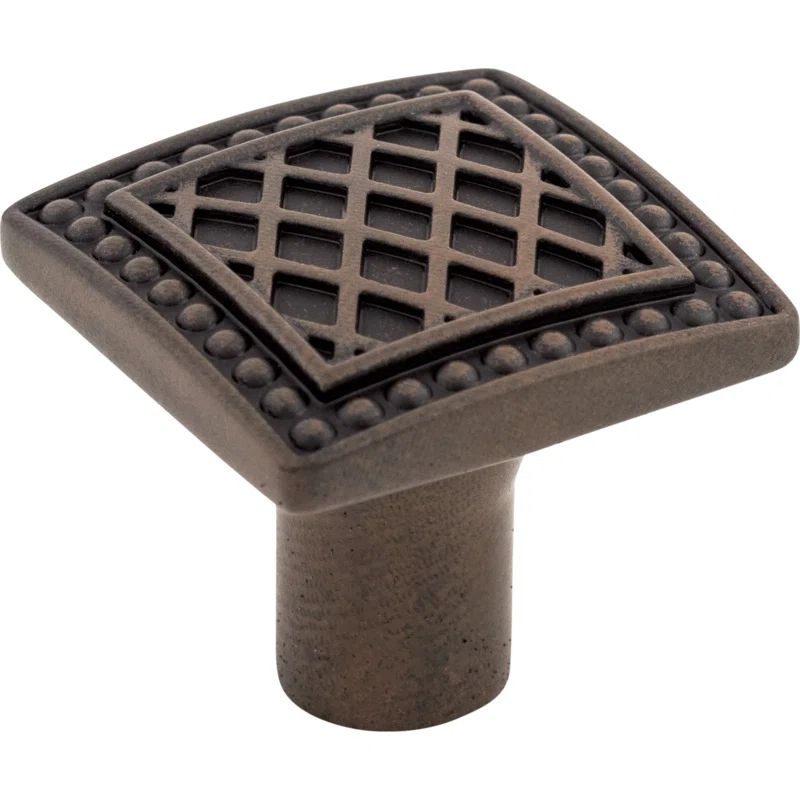 Trevi Square Patina Rouge Knob with Mounting Hardware
