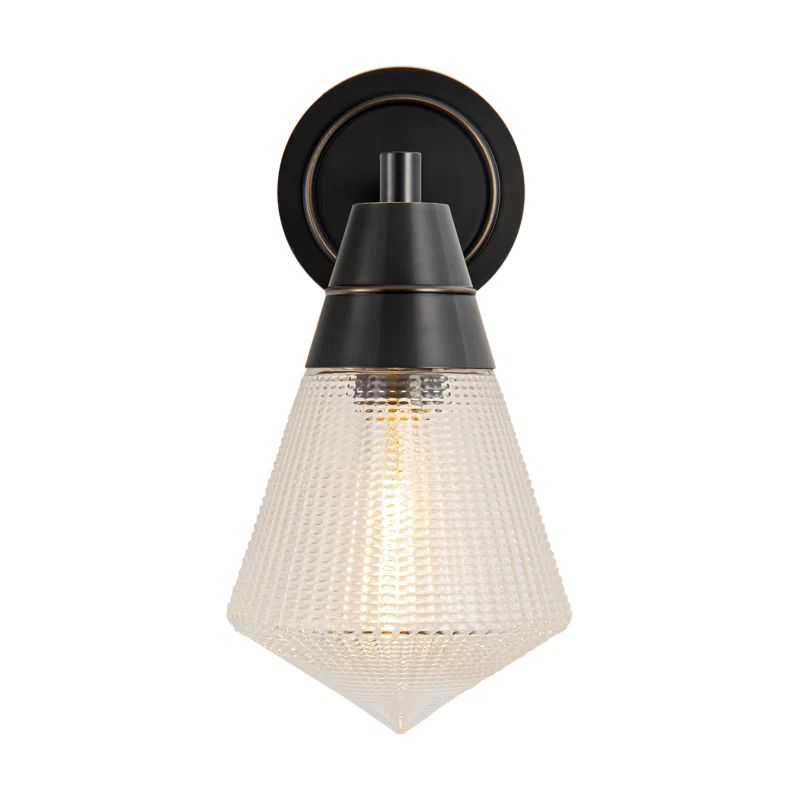 Urban Bronze Matte Opal Glass Wall Sconce