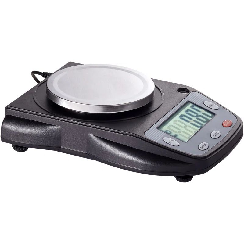 High Precision Black Digital Analytical Balance with Stainless Steel Tray