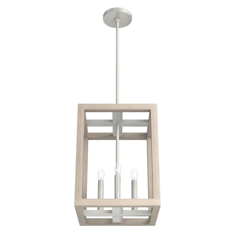 Brushed Nickel 12" Aluminum LED Pendant Light Fixture