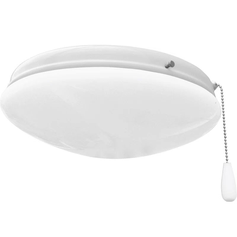 White Opal Glass LED Ceiling Fan Light Kit