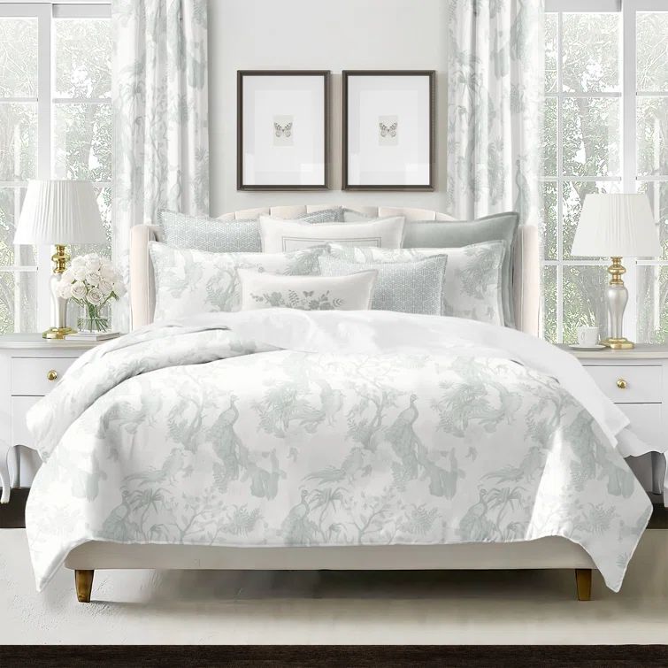 Ivory Cotton Reversible King Bedspread Set