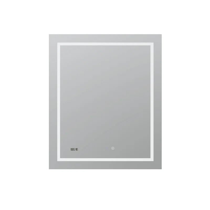 Elegance 36'' Silver Rectangular LED Bathroom Vanity Mirror