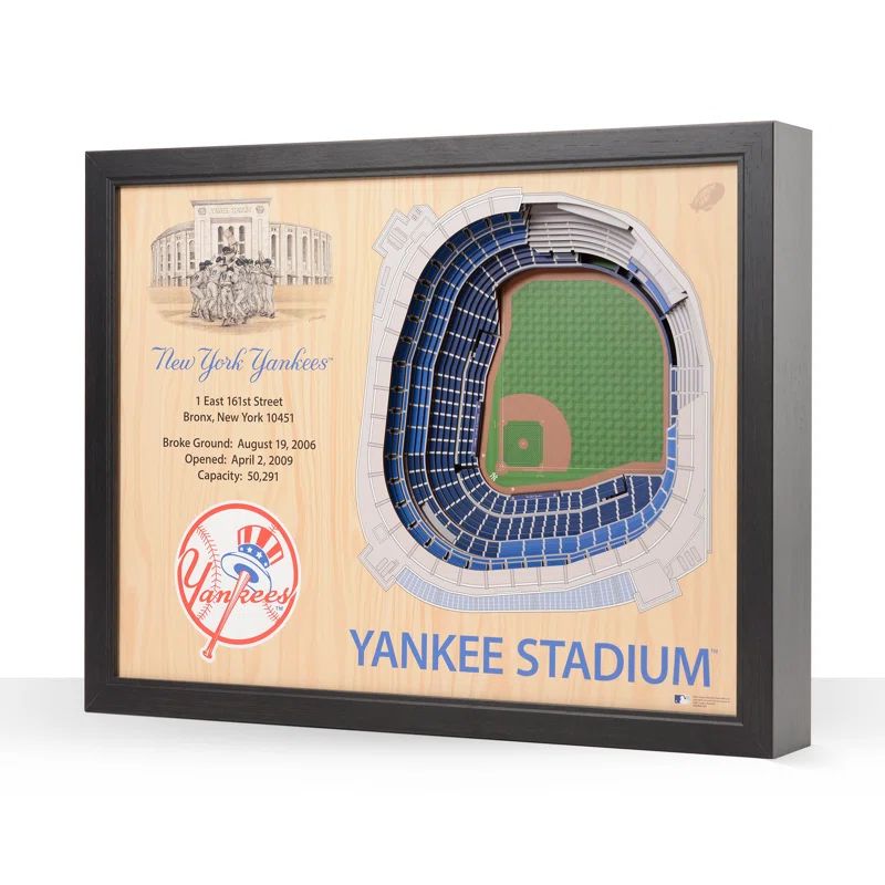 New York Yankees 3D Stadium Replica Wall Art