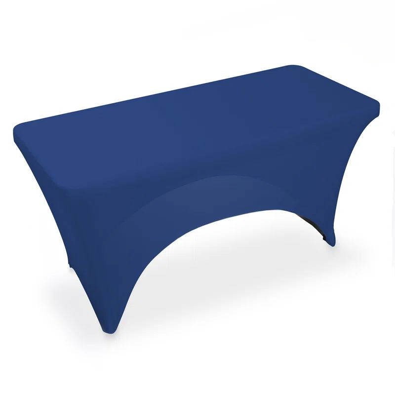 Royal Blue 4' Fitted Spandex Tablecloth for Weddings and Events