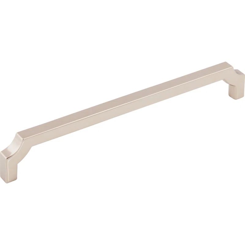 Polished Nickel Modern Bar Pull Handle with Mounting Hardware
