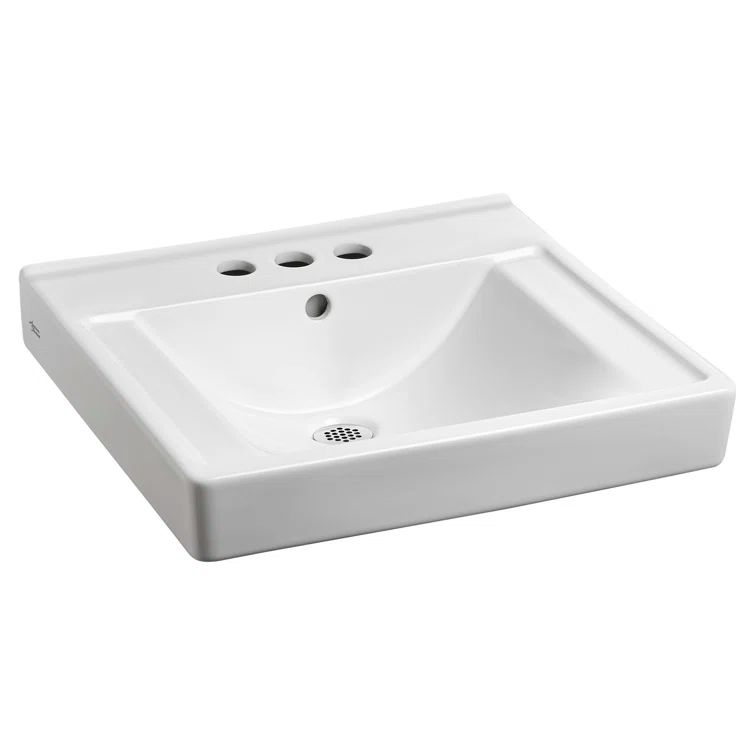 Decorum 21'' White Ceramic Wall-Mount Bathroom Sink