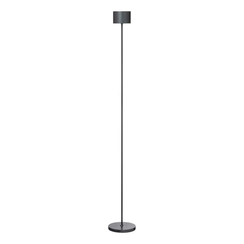 Gunmetal Metallic Tall LED Outdoor Floor Lamp
