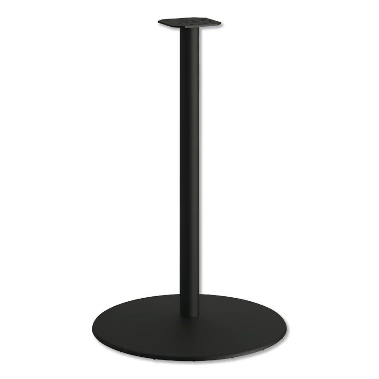 Black Mica Cast Aluminum Adjustable Cafe Table Base, 40.9" H