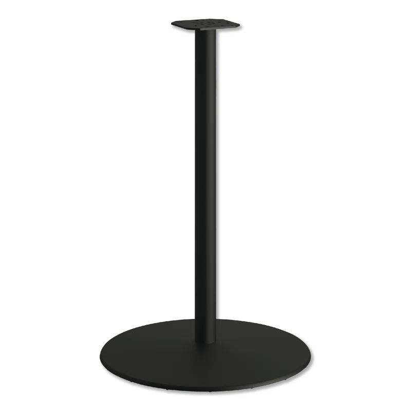Black Mica Cast Aluminum Adjustable Cafe Table Base, 40.9" H