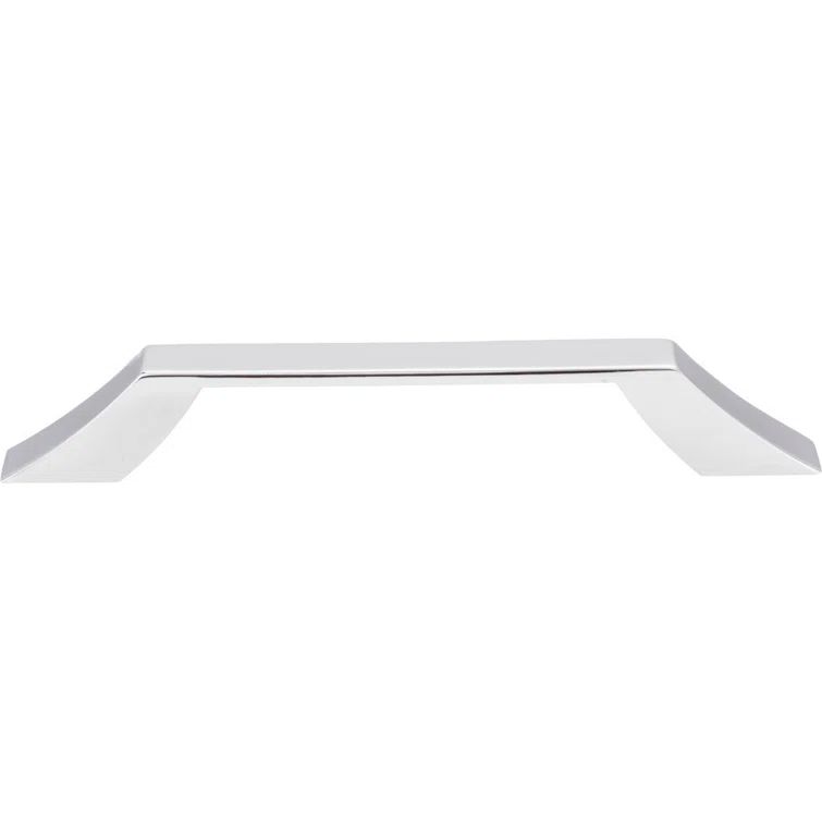 Polished Chrome Modern Cabinet Bar Pull with Mounting Hardware