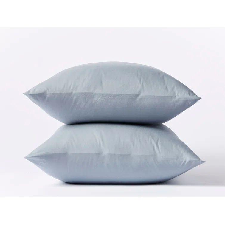 Steel Blue Organic Cotton King Pillowcase Set