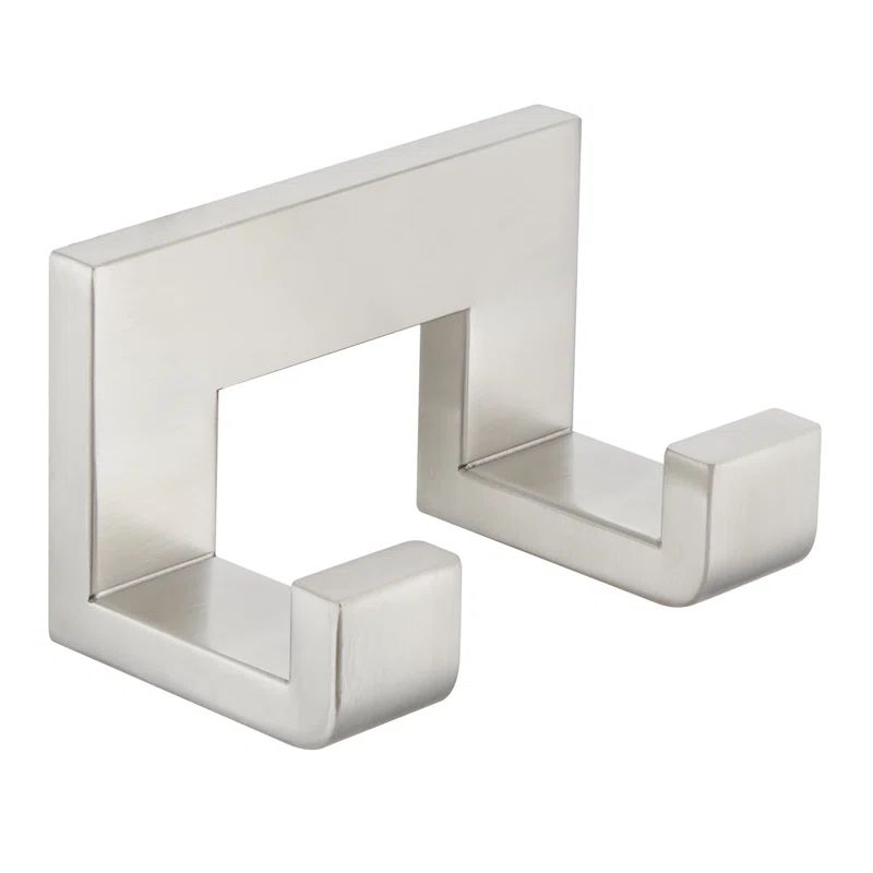 Matte Black Stainless Steel Double Wall Mounted Robe Hook