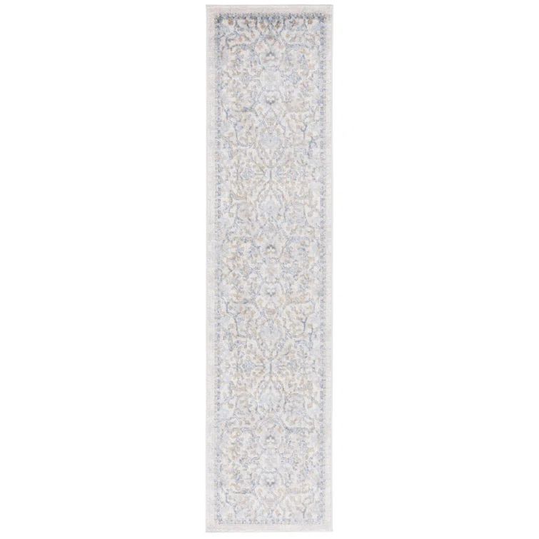 Palma Beige and Light Blue Synthetic Oriental Rug 11' x 15'
