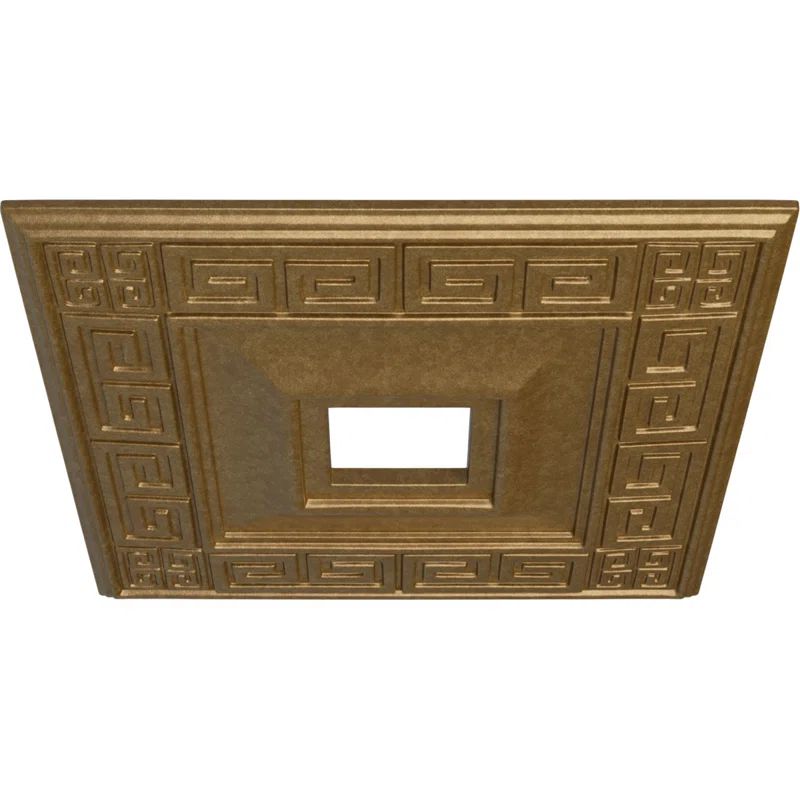 Pale Gold Polyurethane Decorative Ceiling Medallion, 18"