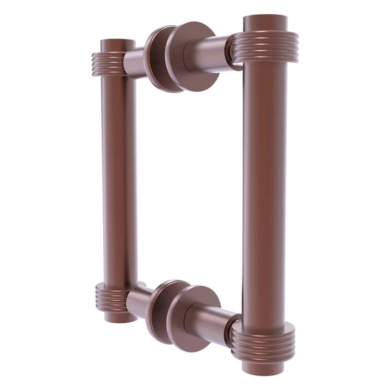 Antique Copper Solid Brass Shower Door Pull