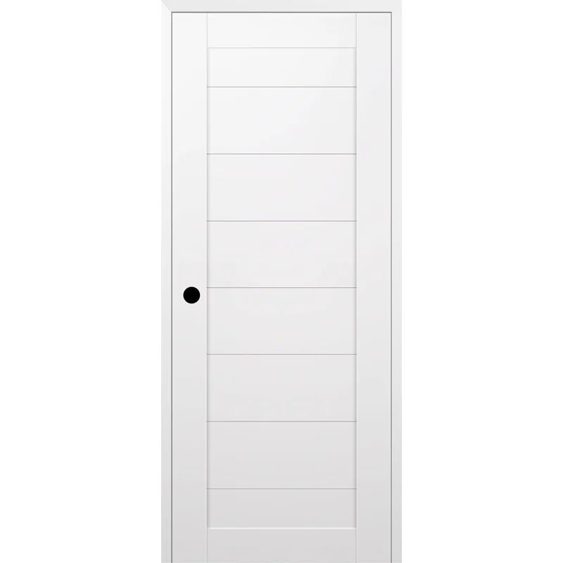 Snow White Pine Composite Solid Core Prehung Interior Door