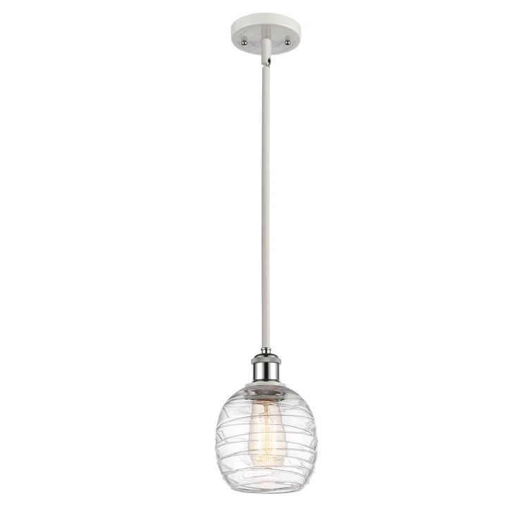Ballston Sleek 9" Chrome Mini Pendant with Versatile Shade
