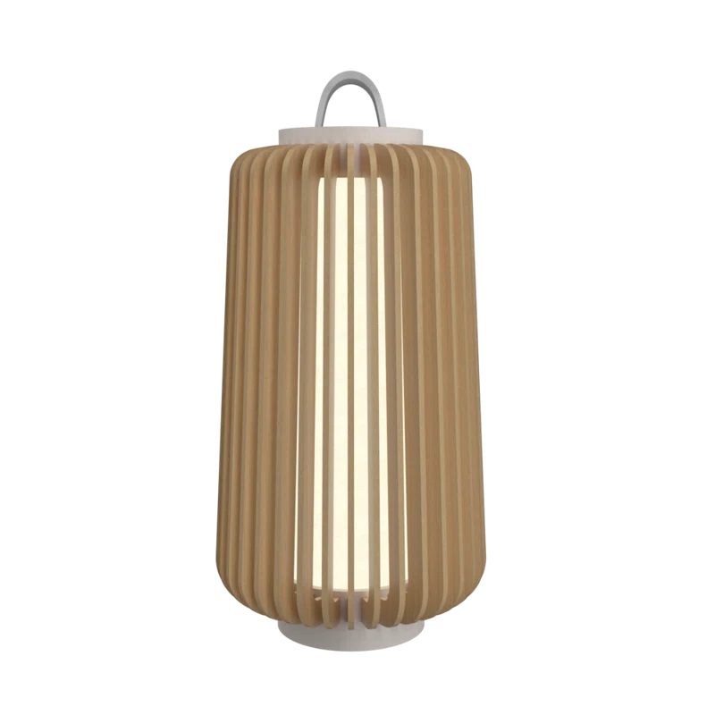 Maple Wood Veneer Contemporary Table Lamp