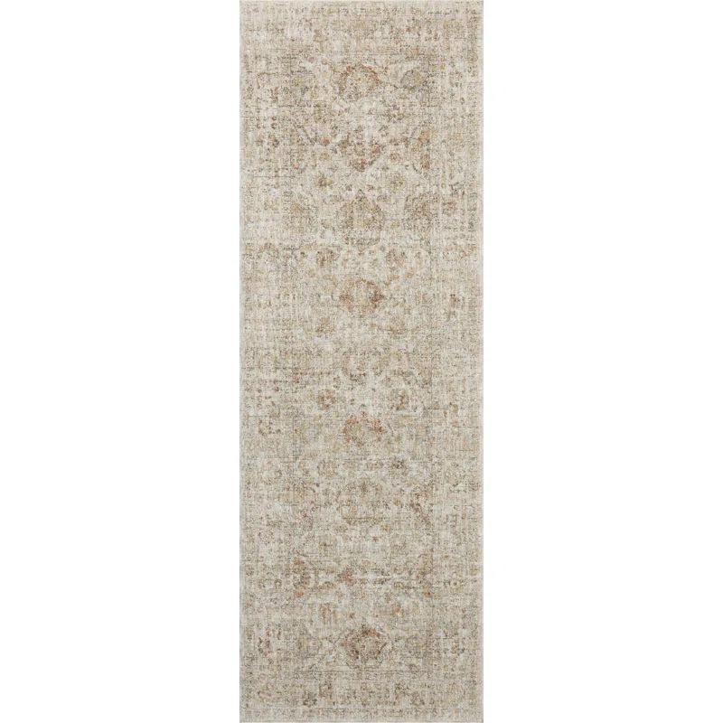 Honora Beige and Spice Synthetic Runner Rug 2'-7" x 10'-0"