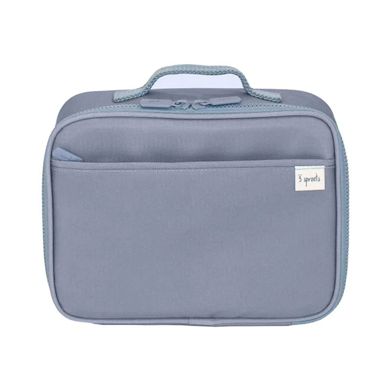 Blue Insulated Recycled Fabric Kids Lunch Bag