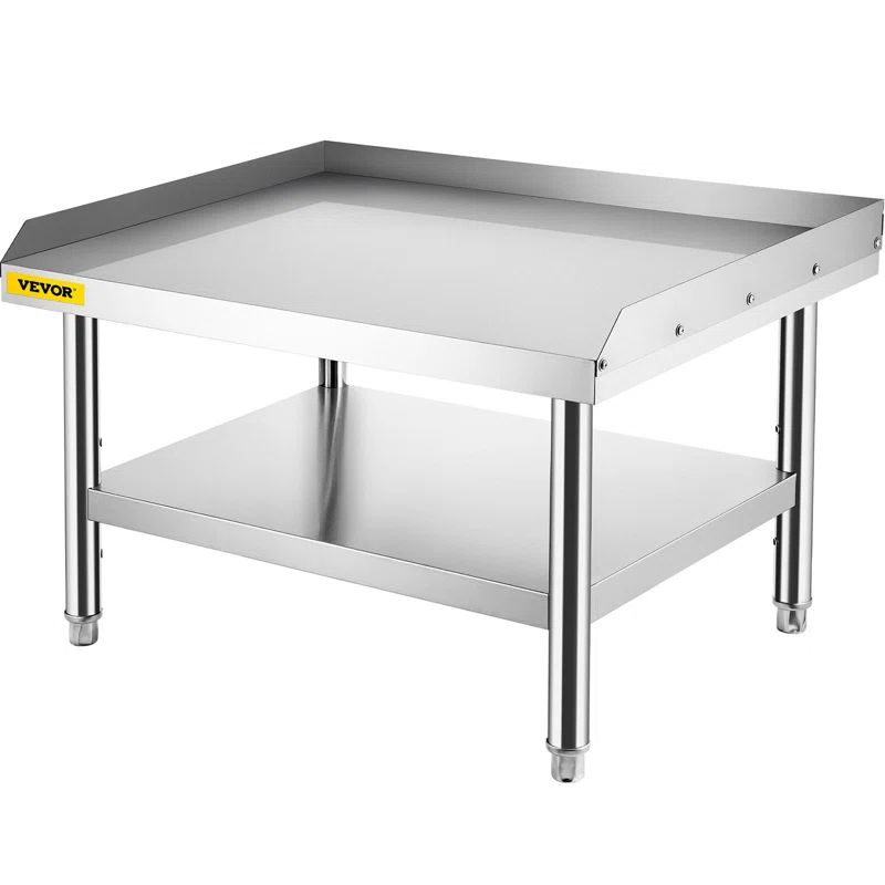VEVOR Stainless Steel 24'' H Commercial Work Table with Undershelf
