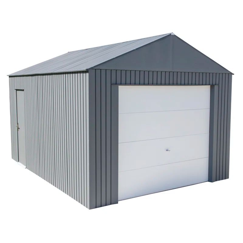 Everest 12' x 15' Gray Metal Garage Kit