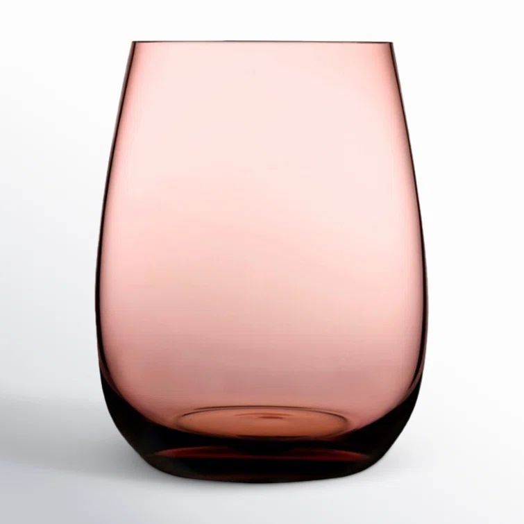 Caramel 15 oz. Lead-Free Crystal Drinking Glass